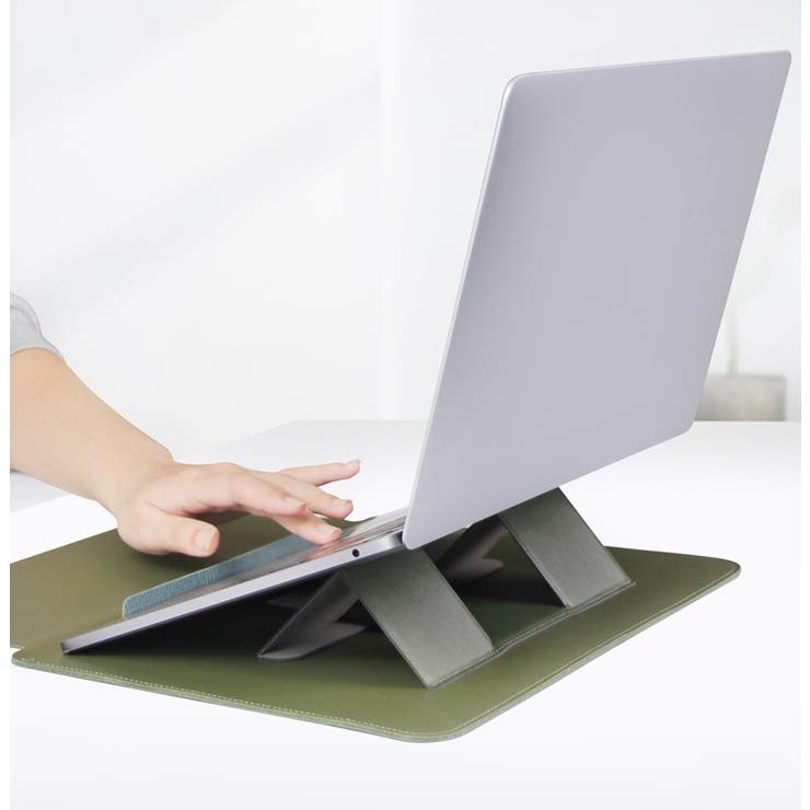 MacBookケース スタンド付き レザー調 | PlusNao | 詳細画像7 