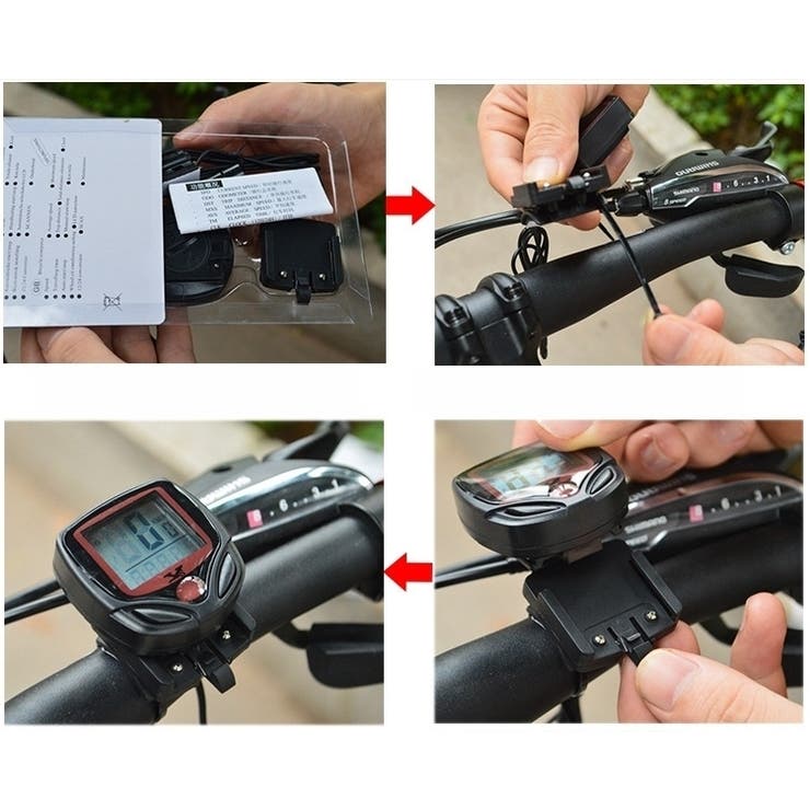 サイクルコンピューター サイクルメーター 自転車スピードメーター | PlusNao | 詳細画像3 