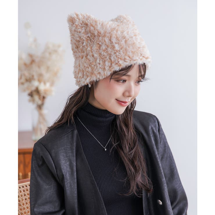 猫耳ファーニット/CAT EAR FUR KNIT | FADEN | 詳細画像2 