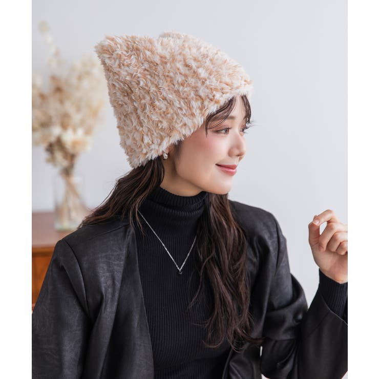 猫耳ファーニット/CAT EAR FUR KNIT | FADEN | 詳細画像4 