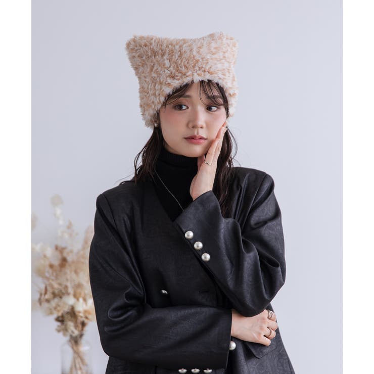 猫耳ファーニット/CAT EAR FUR KNIT | FADEN | 詳細画像5 