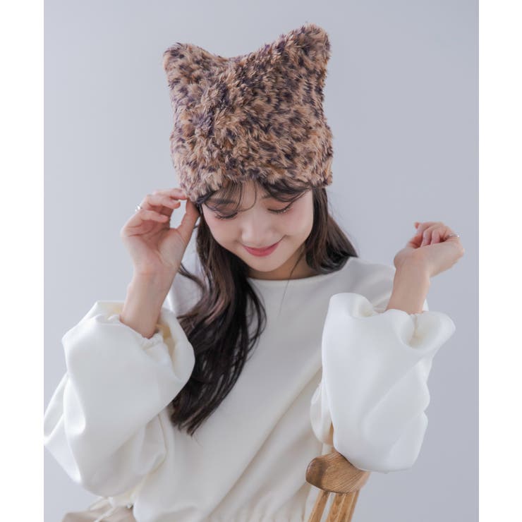 猫耳ファーニット/CAT EAR FUR KNIT | FADEN | 詳細画像7 