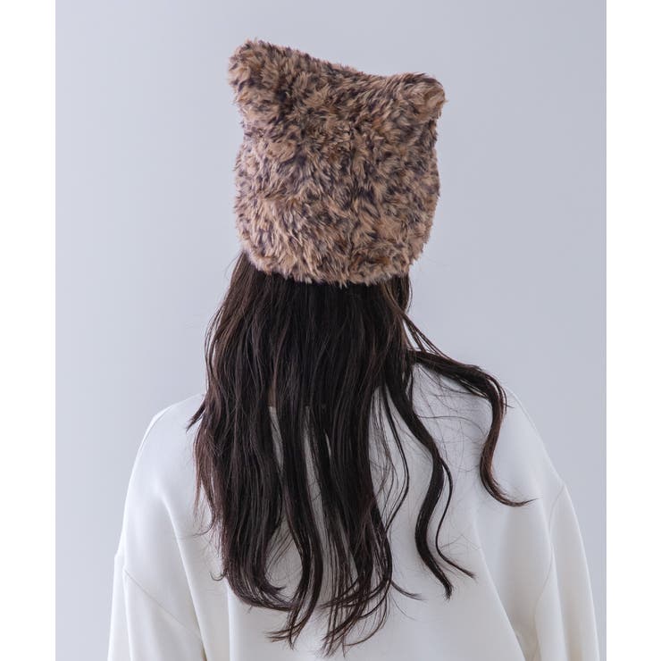 猫耳ファーニット/CAT EAR FUR KNIT | FADEN | 詳細画像14 