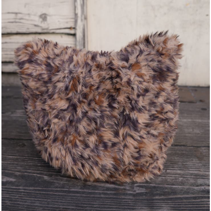 ブラウン | 猫耳ファーニット/CAT EAR FUR KNIT | FADEN