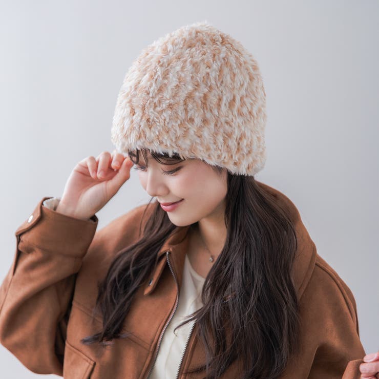 LEOPARD FUR KNIT/ヒョウファーニットビーニー | FADEN | 詳細画像2 