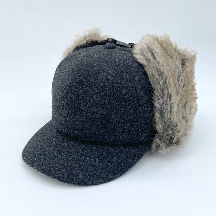 ブラック | WOOL LAKED EARCOVER | FADEN