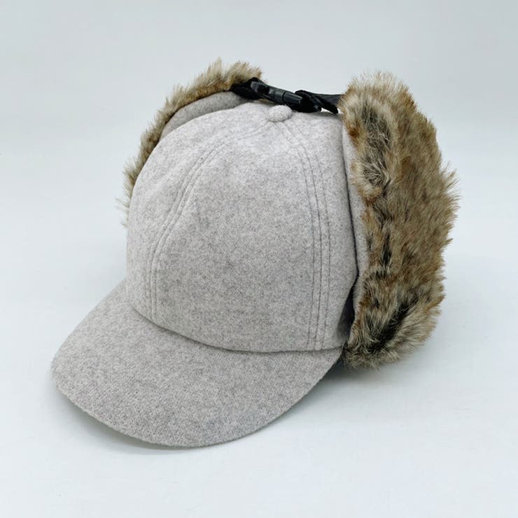 グレー | WOOL LAKED EARCOVER | FADEN