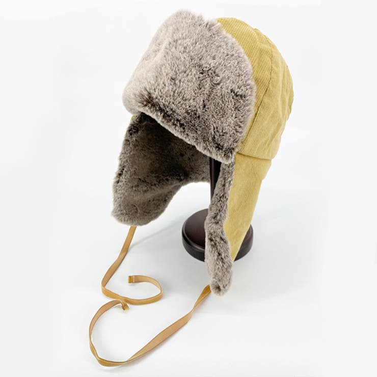 コーディロイ ミックスファー フライトキャップ | FADEN | 詳細画像5 