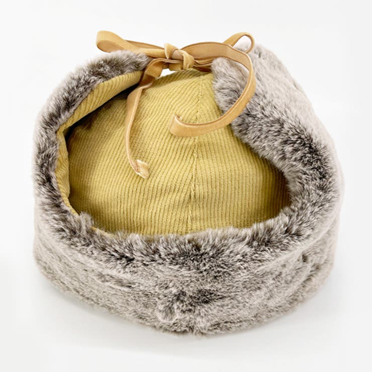 コーディロイ ミックスファー フライトキャップ | FADEN | 詳細画像8 