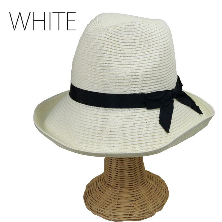 ホワイト | エッジアップ ハット ペーパーハット シンプル 中折れ 春夏 紫外線対策 | FADEN
