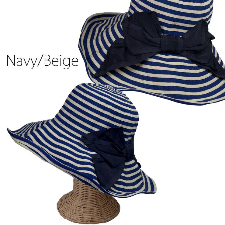 ネイビー/ベージュ | Border blade Long | FADEN