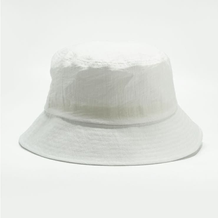ホワイト | シアーしわ加工バケットハット | FADEN