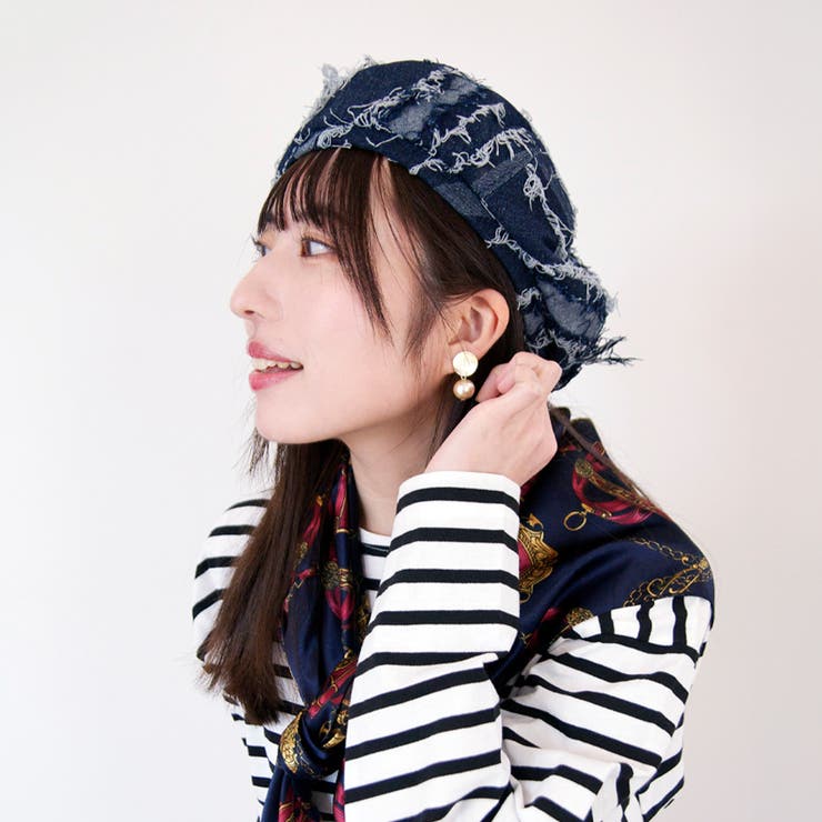 ダメージデニムベレー帽 | FADEN | 詳細画像8 