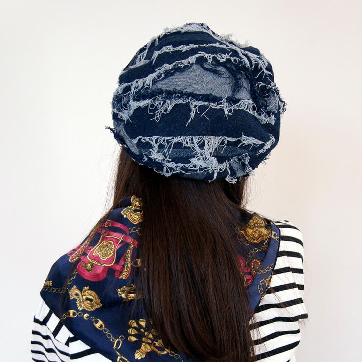 ダメージデニムベレー帽 | FADEN | 詳細画像10 