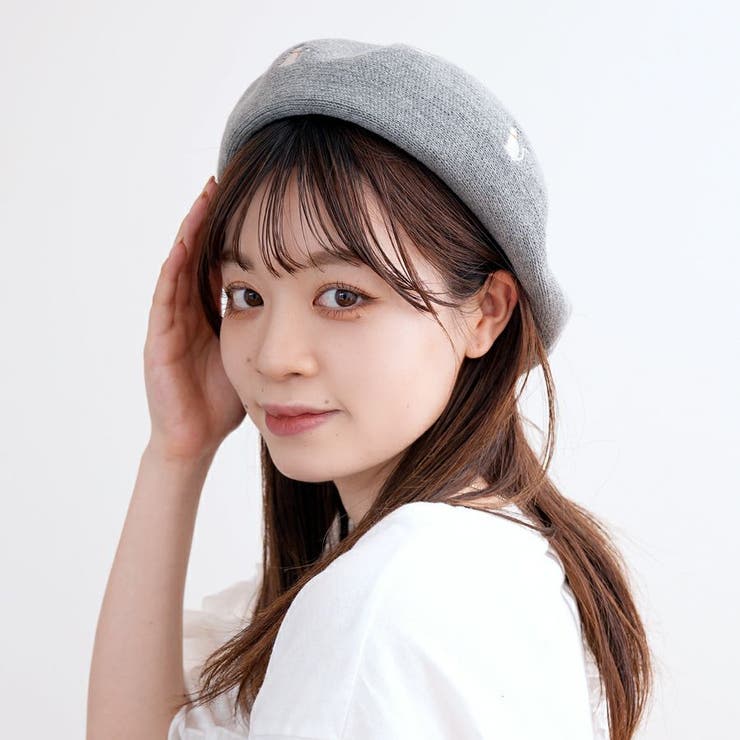 Maison Michel 猫 ベレー帽 Maison Michel 猫 ベレー帽 Maison Michel 猫 ベレー帽(ベレー