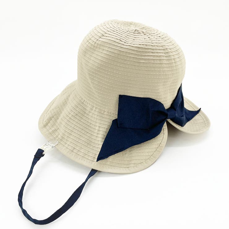 グレイッシュベージュ | ポケッタブル 細グログランリボンスリットハット | FADEN