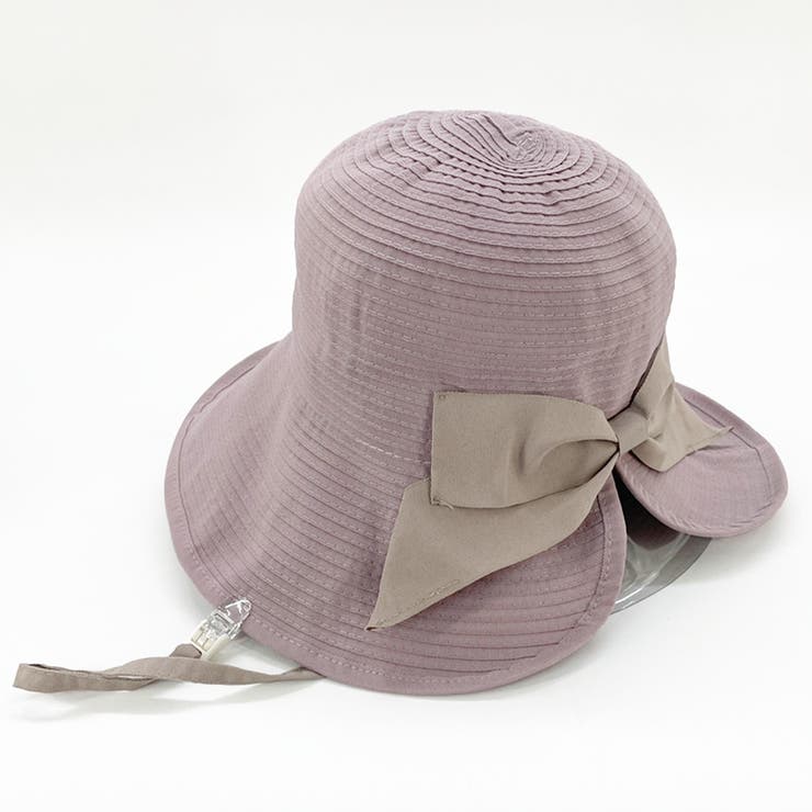 ラベンダー | ポケッタブル 細グログランリボンスリットハット | FADEN