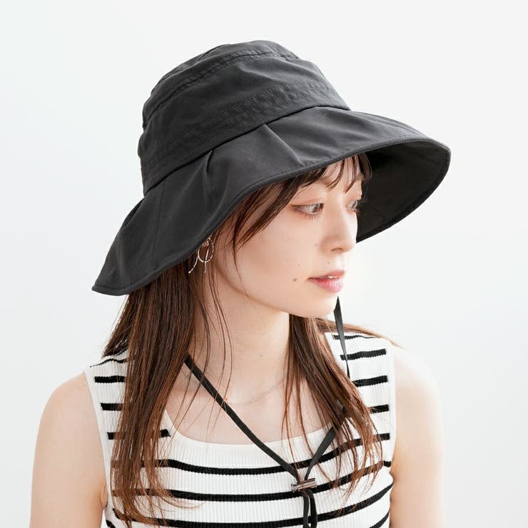 【かぶれる日傘】ギャザーハット(ストラップ付き) | FADEN | 詳細画像16 