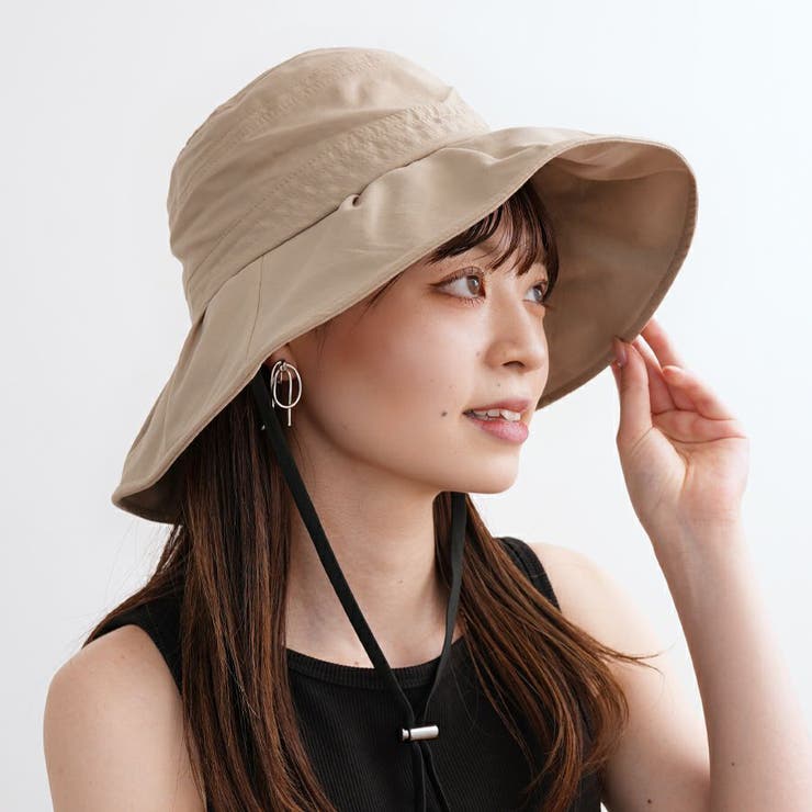 【かぶれる日傘】ギャザーハット(ストラップ付き) | FADEN | 詳細画像3 