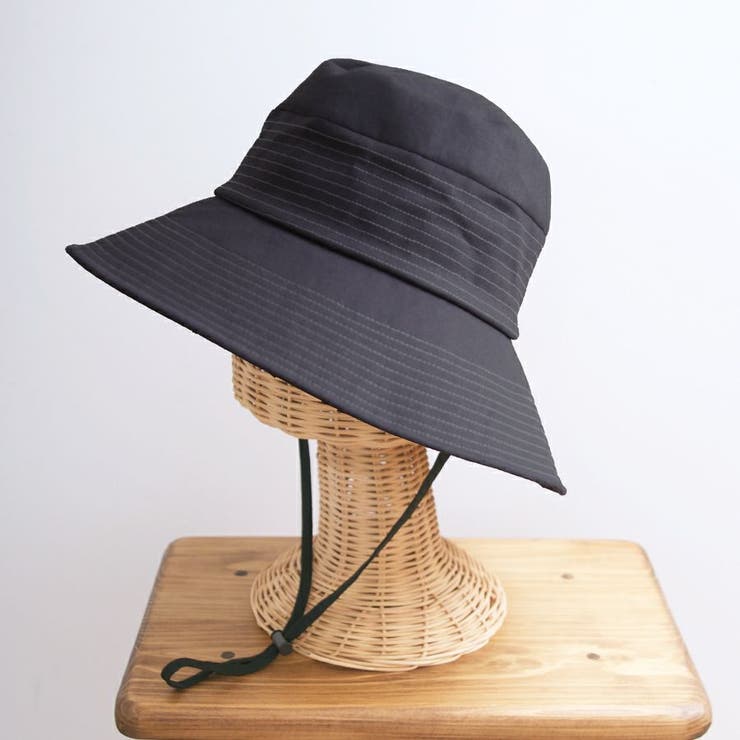 チャコールグレー | 【かぶれる日傘】ステッチキャペリン(ストラップ付き) | FADEN