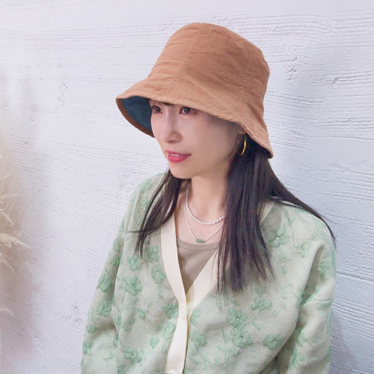 コットンリネンパネル リバーシブルバケットハット | FADEN | 詳細画像7 