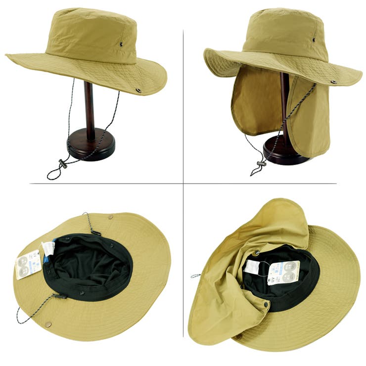 【かぶれる日傘】ナイロン シェード付きサファリハット | FADEN | 詳細画像9 