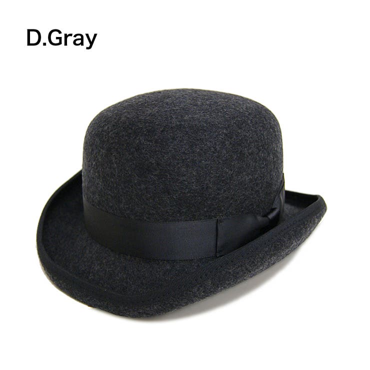 グレー | [polcadot]ビッグボーラー フェルト 帽子 | FADEN