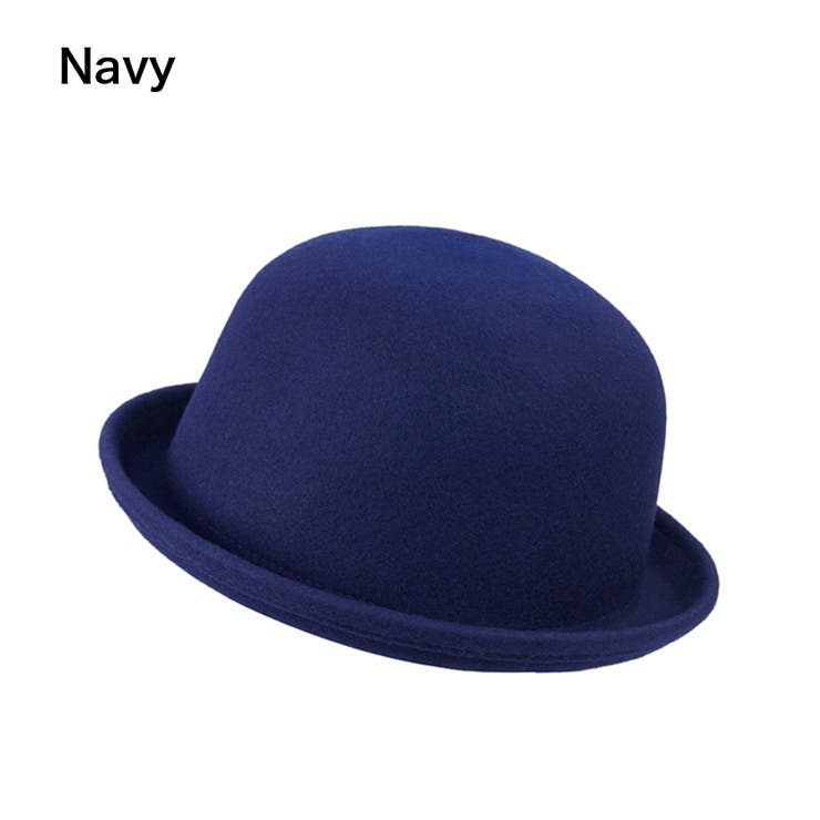 ネイビー | polcadot ミニボーラーハット | FADEN