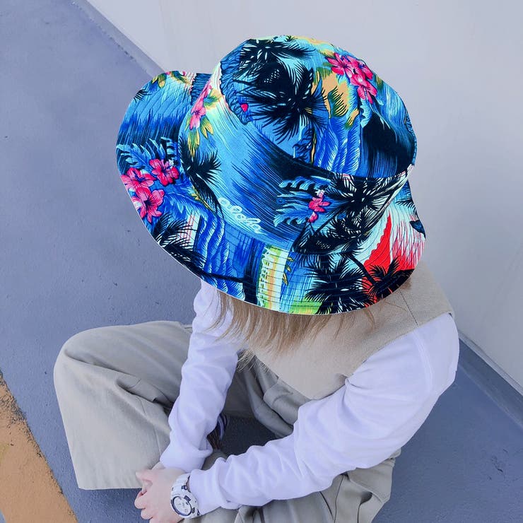 Resorts Print HAT / リバーシブル バケットハット