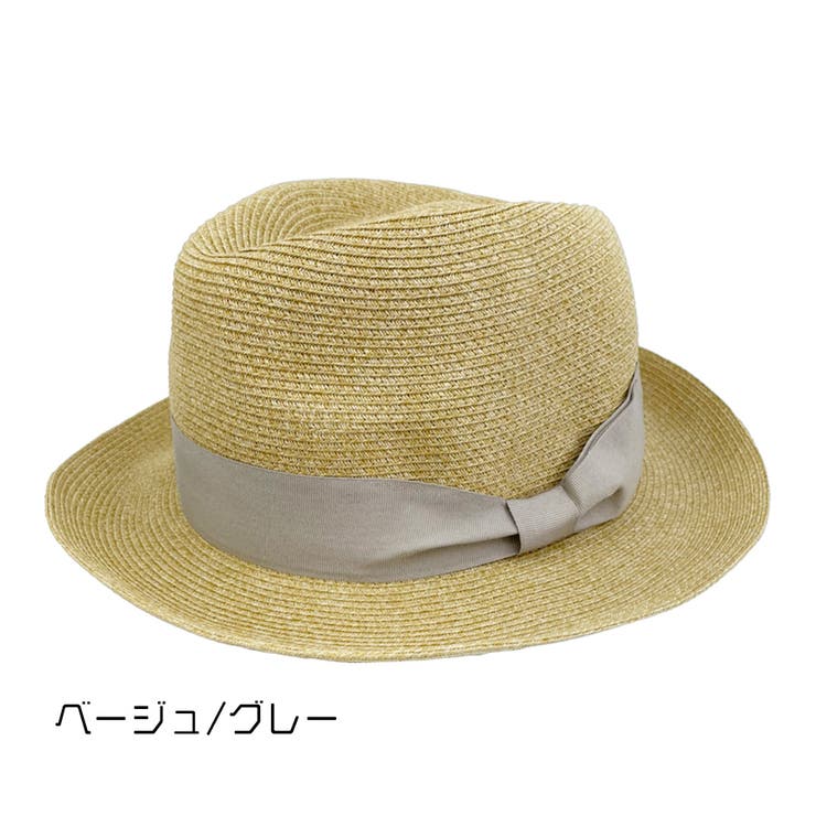 ベージュ/グレー | PAPER BLADE HAT/細あみペーパー ブレード中折れ | FADEN