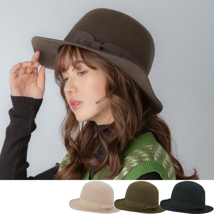 OPEN CROWN FELT HAT／オープンクラウン フェルトハット[品番