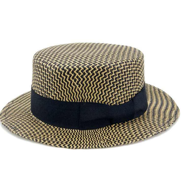 ブラック | MIX PAPER BOATER HAT／ミックスペーパーカンカン帽 ハット | FADEN