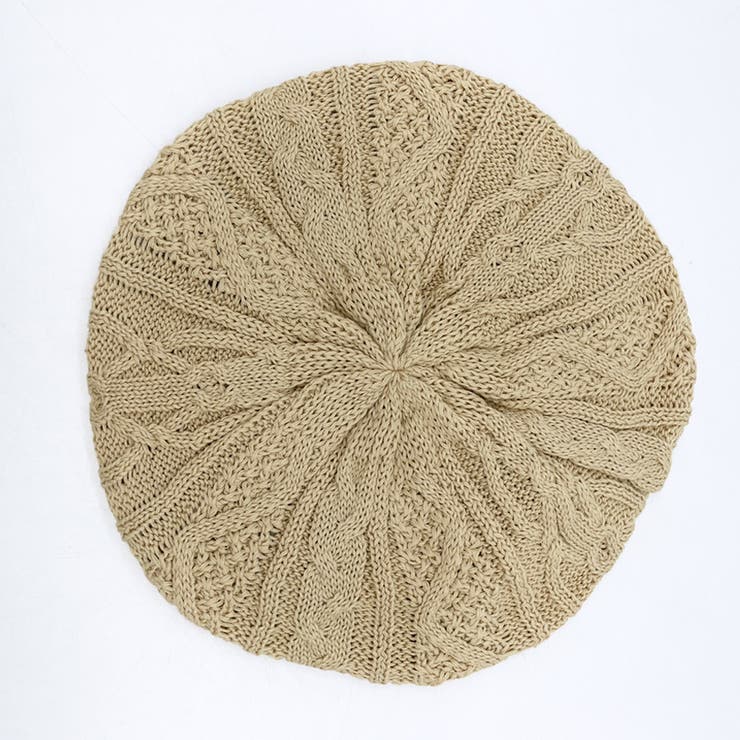 ベージュ | COOL TOUGH CABLE BERET /クールタッチケーブルベレー | FADEN