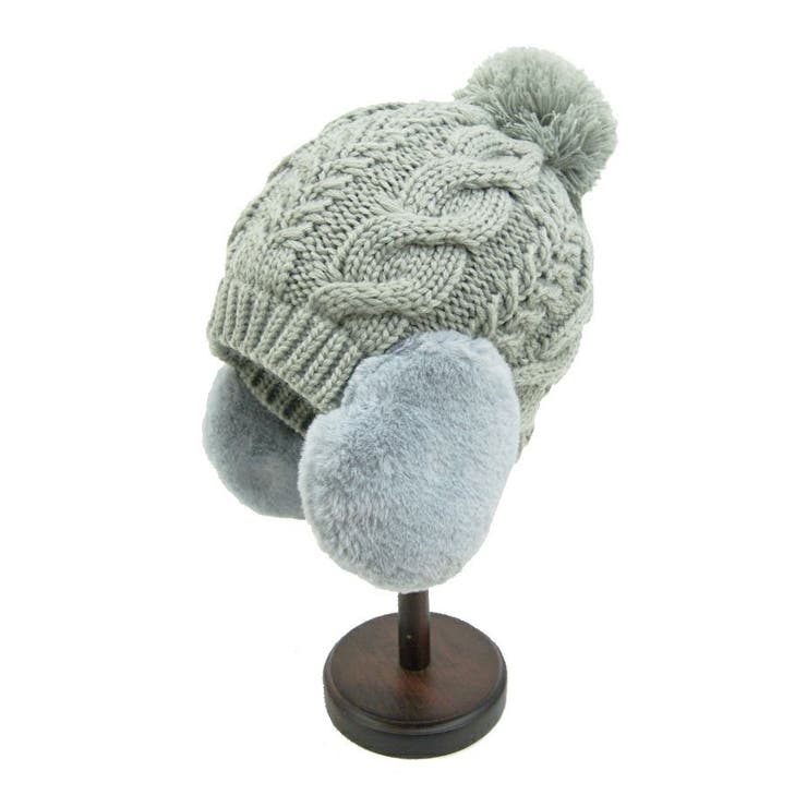 EAR COVER BONBON WATCH /耳ファーポンポンワッチニット帽 | FADEN | 詳細画像3 