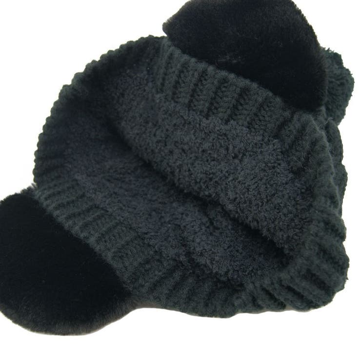 EAR COVER BONBON WATCH /耳ファーポンポンワッチニット帽 | FADEN | 詳細画像4 