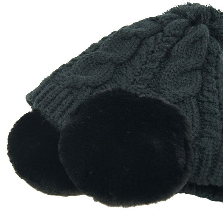 EAR COVER BONBON WATCH /耳ファーポンポンワッチニット帽 | FADEN | 詳細画像5 