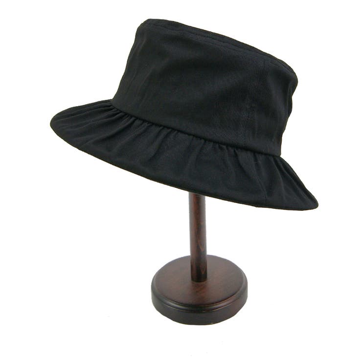 ブラック | Ruben ギャザーブリムハット | FADEN