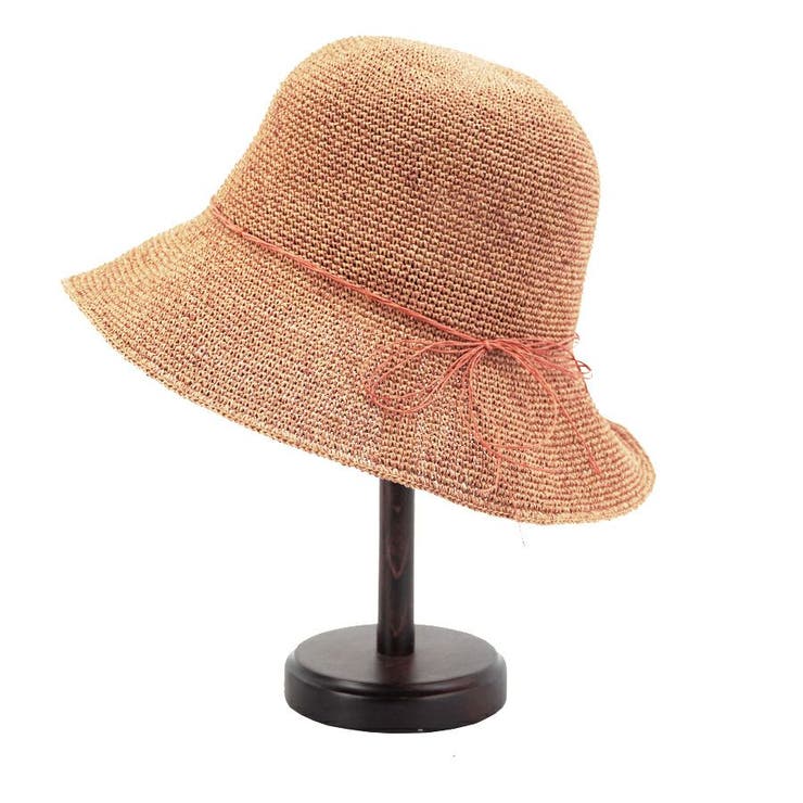 オレンジ | Ruben 細編みMIXペーパー ハット/MIX PAPER HAT | FADEN