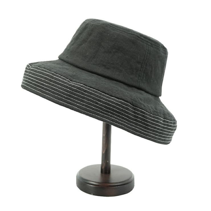 ブラック | Ruben LINEN MARINE HAT/マリンリネン ハット | FADEN