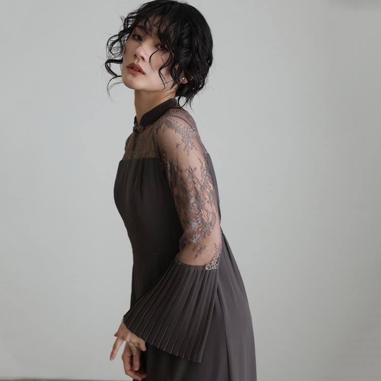 結婚式 ワンピース パーティードレス[品番：PV000003183