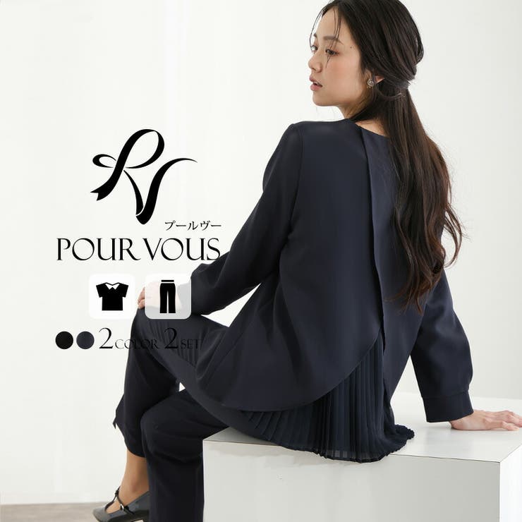 ネイビー | 冬 母 お宮参り | PourVous