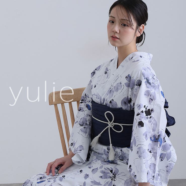 2 水彩の影花 | 洗える浴衣 レディース 浴衣 | PourVous