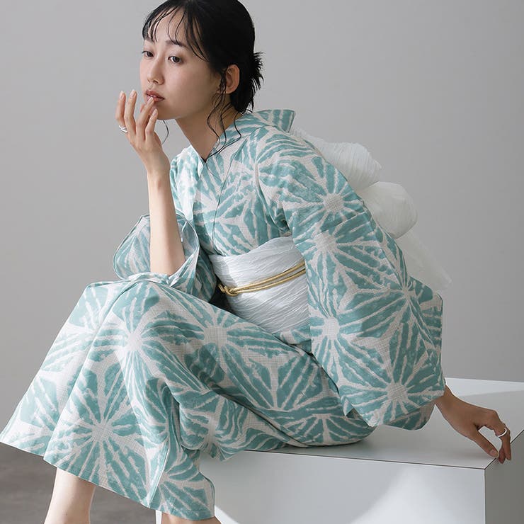 13 麻の葉水彩模様