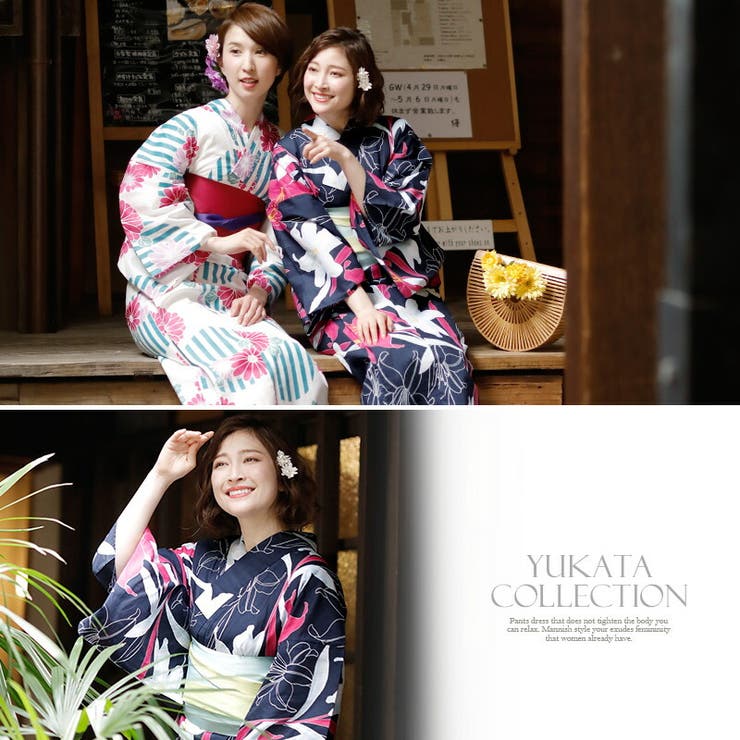 浴衣　フルセット　ヘアアクセサリー付き tika_tk-yk91331