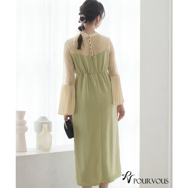 体型カバー フォーマルドレス ワンピース | PourVous | 詳細画像12 