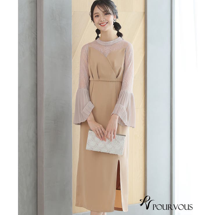 体型カバー フォーマルドレス ワンピース | PourVous | 詳細画像14 