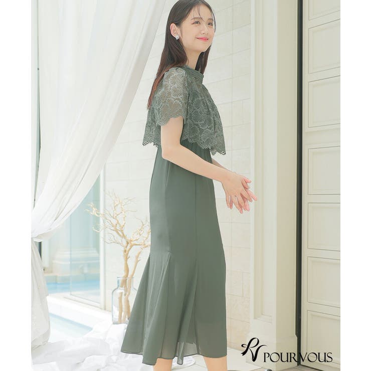 体型カバー フォーマルドレス ワンピース | PourVous | 詳細画像20 