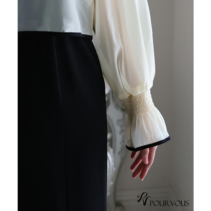 セットアップ ビスチェ パーティードレス[品番：PV000003557