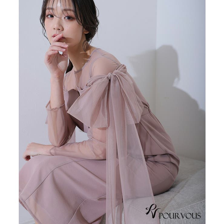 チュール リボン ビスチェ | PourVous | 詳細画像11 