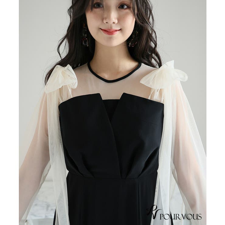チュール リボン ビスチェ | PourVous | 詳細画像17 